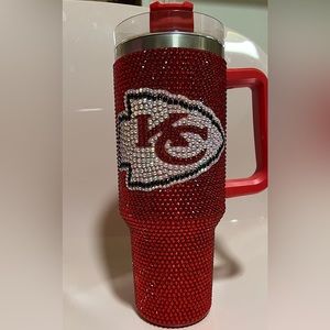 Kansas City Chiefs jeweled 40oz Tumblr ❤️